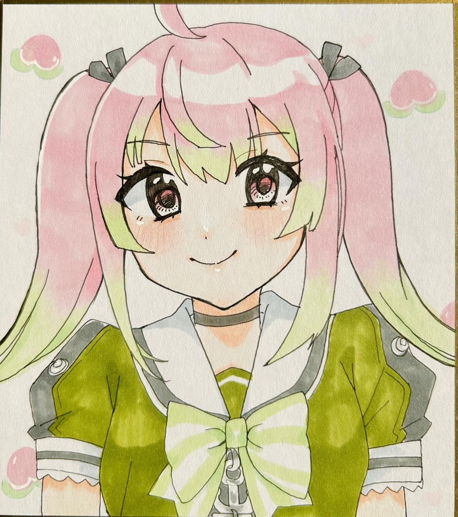 艦これ　桃　色紙