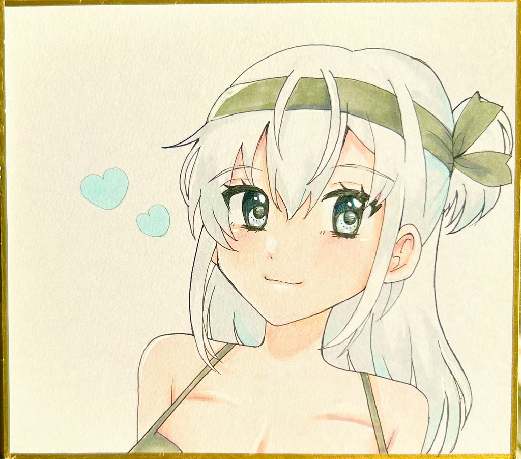 艦これ　涼月　色紙