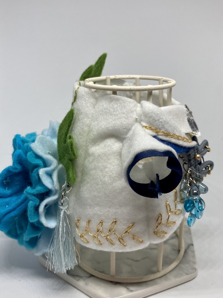 「Pale Moonlight」イメージ衣裳~天つ水に青牡丹~