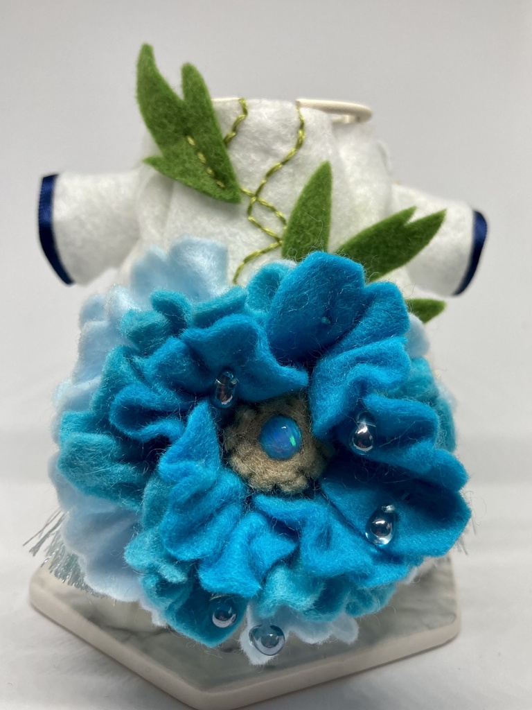 「Pale Moonlight」イメージ衣裳~天つ水に青牡丹~