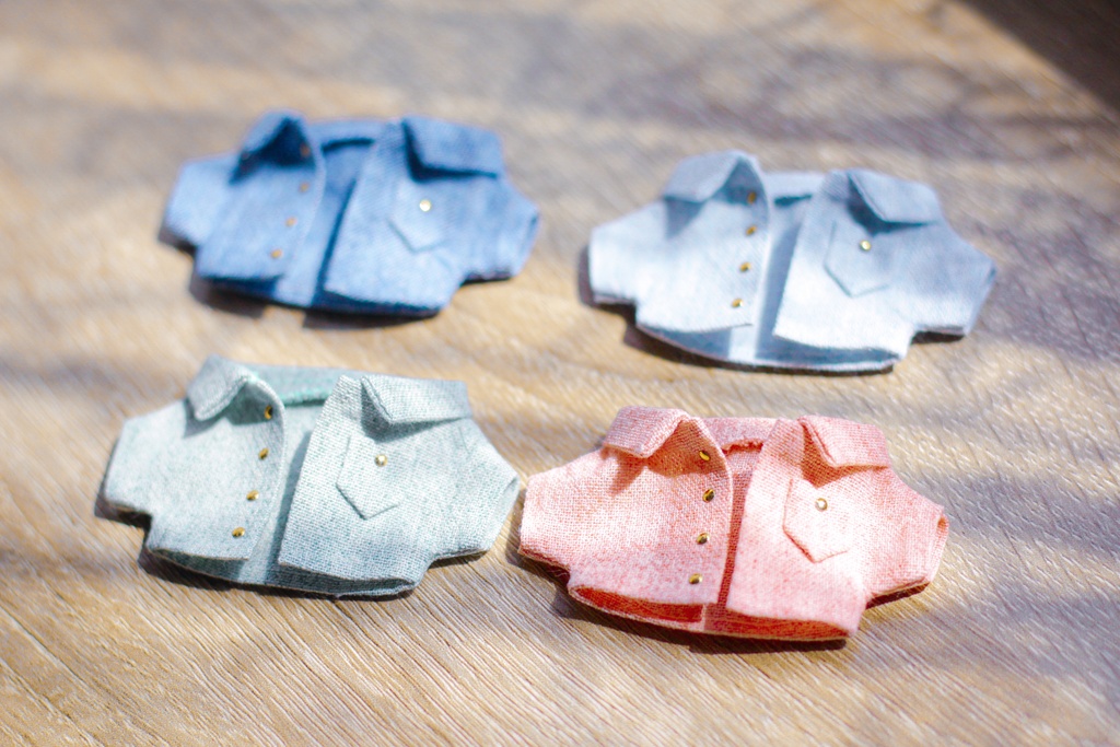 【ぬい服】薄手デニムシャツ