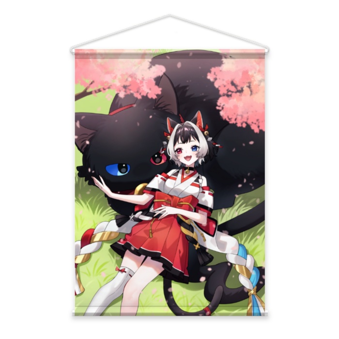 【猫居すず誕生日記念グッズ】特別描きおろしイラストタペストリー(B2)