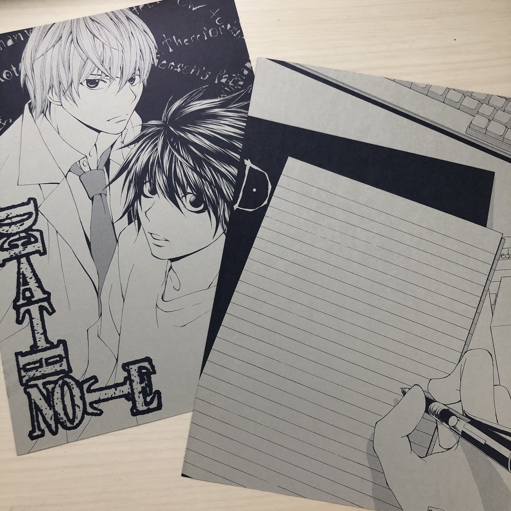 DEATH NOTE ＜月＆Ｌ＞便箋 - まこ本舗。 - BOOTH