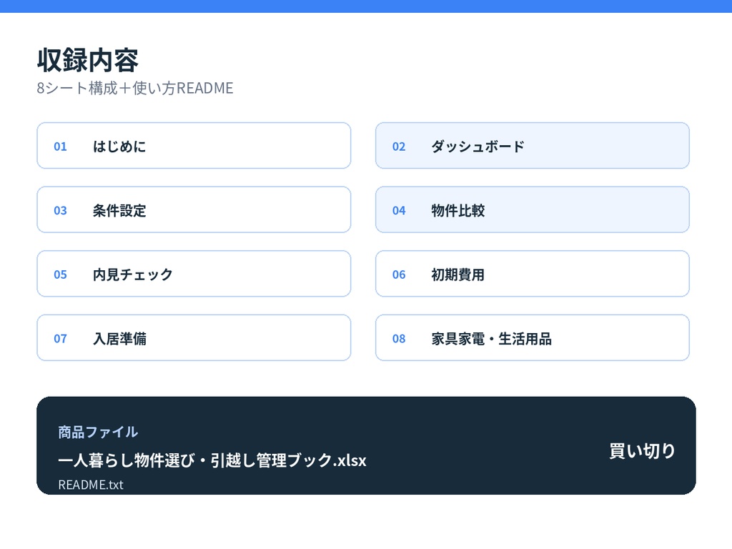 はじめての一人暮らし|物件比較・内見・初期費用・入居準備をまとめて管理するExcel