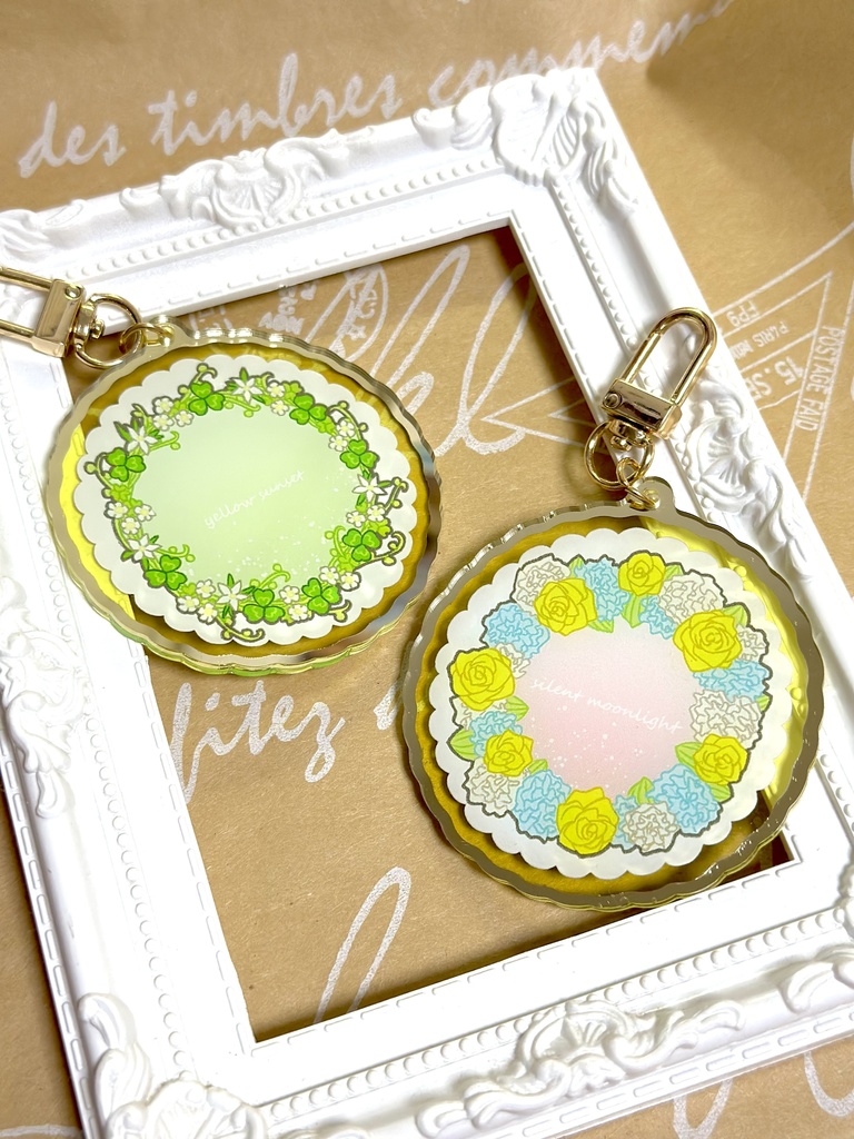 【キスディノ】両面アクキー