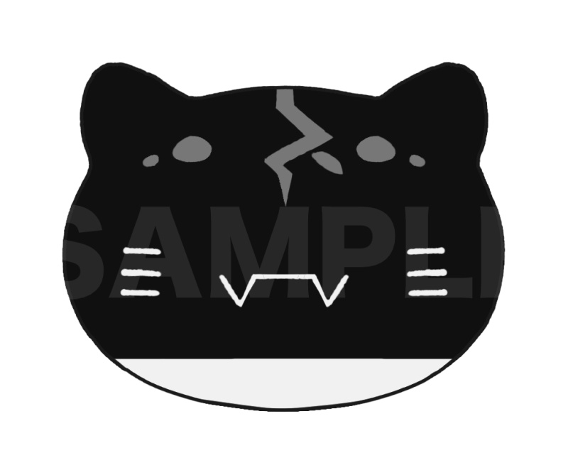 猫型缶バッジ