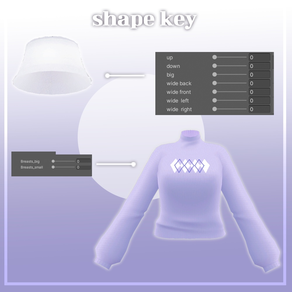 桔梗(Kikyo) Bucket hat & knit set / バケットハット ニット セット