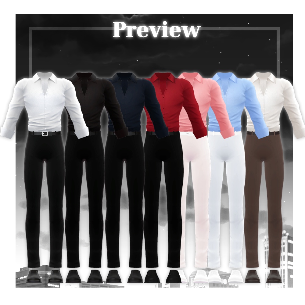 水瀬(Minase) Wild Shirt Set / ワイルドシャツセット(VRC)