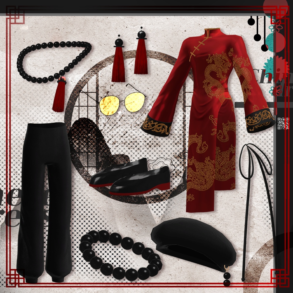 亢龍 / China / チャイナドレス / 水瀬(Minase) / 狛乃(Komano) (VRC)