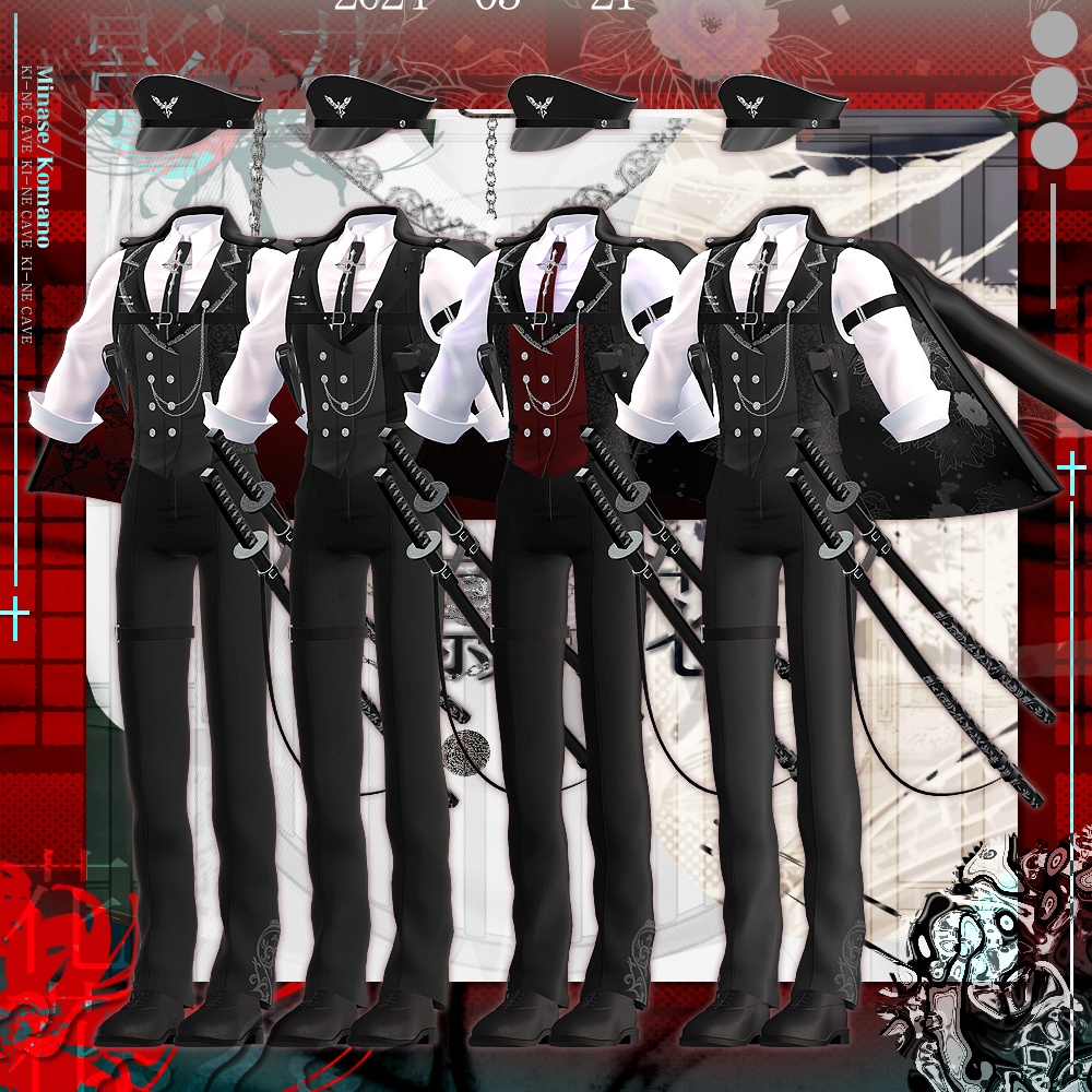 影の花 Uniform / suit / 水瀬(Minase) / 狛乃(Komano)/ 怜(Rei) / デミアン(Demian) / (formal dress (VRC)