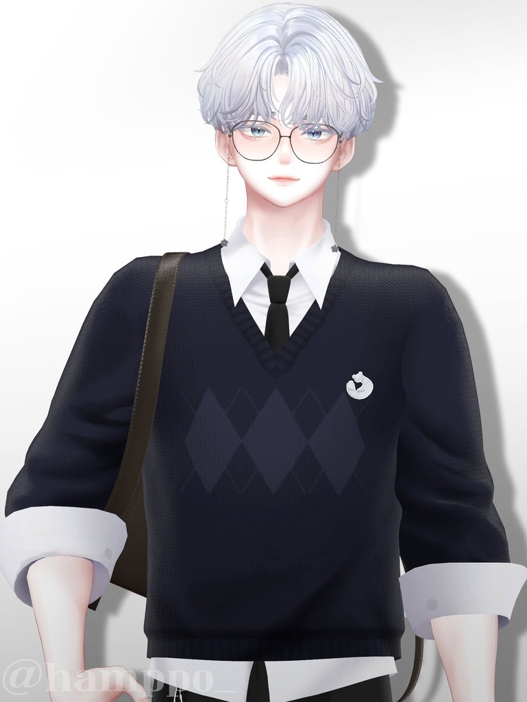 soft weasel / ribbon knit set / simple knit set / 水瀬(Minase) / 狛乃(Komano) / +Head / くうた(Kuuta) (VRC/VRChat)