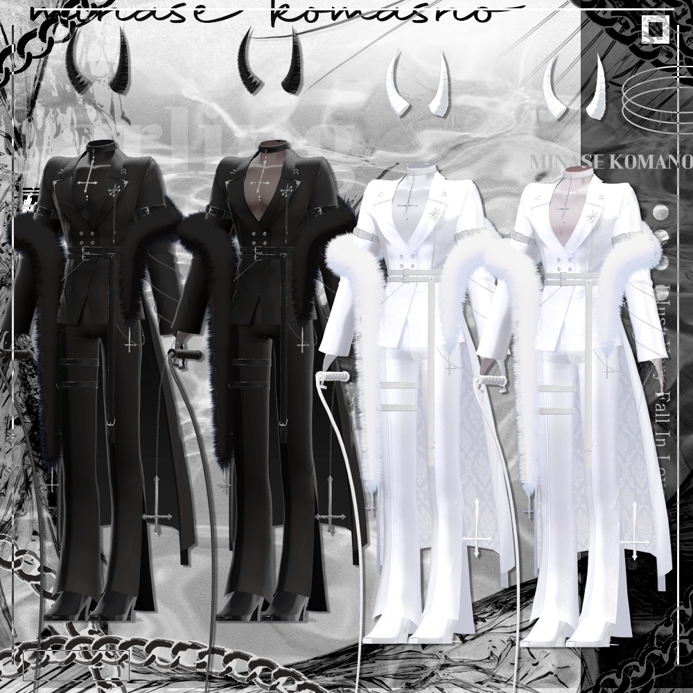 Hard Darling / Uniform / suit / 水瀬(Minase) / 狛乃(Komano) / 怜(Rei) / デミアン(Demian)formal dress (VRC)