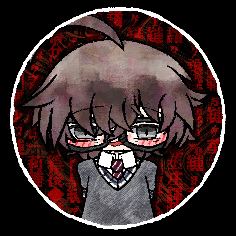 ～アクリルバッジ～『♡森本瑠璃の超絶真っ黒♥崇拝バッジ♥』