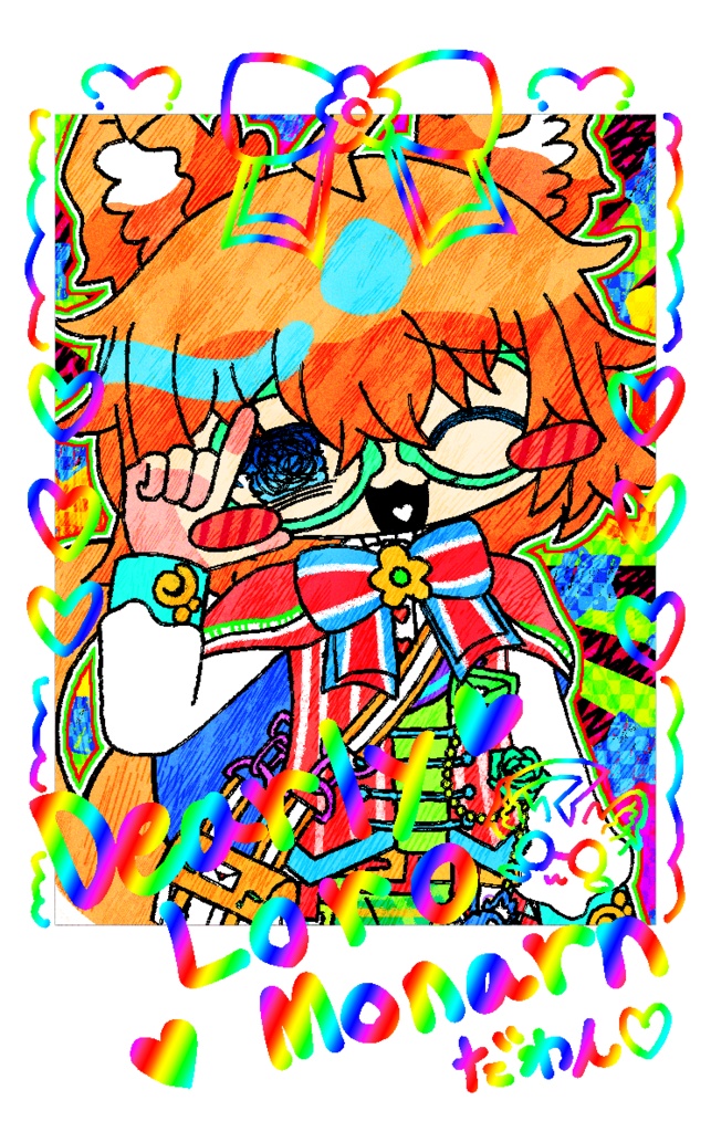 ～チェキ風カード～『☆DLMのきゅるるんにぱにぱ箔押しチェキカードだわん★』