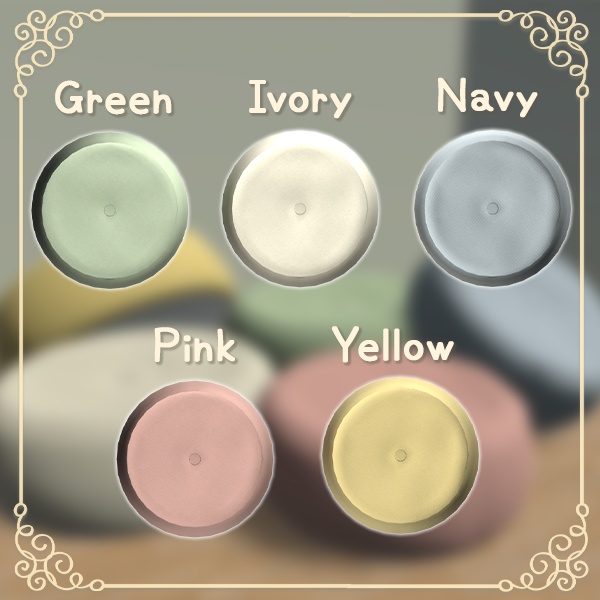 【無料】お部屋を彩る フロアクッション 5色セット