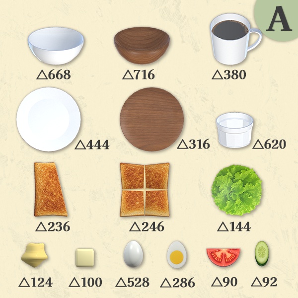 洋風モーニングセット全3種|組み換え自由