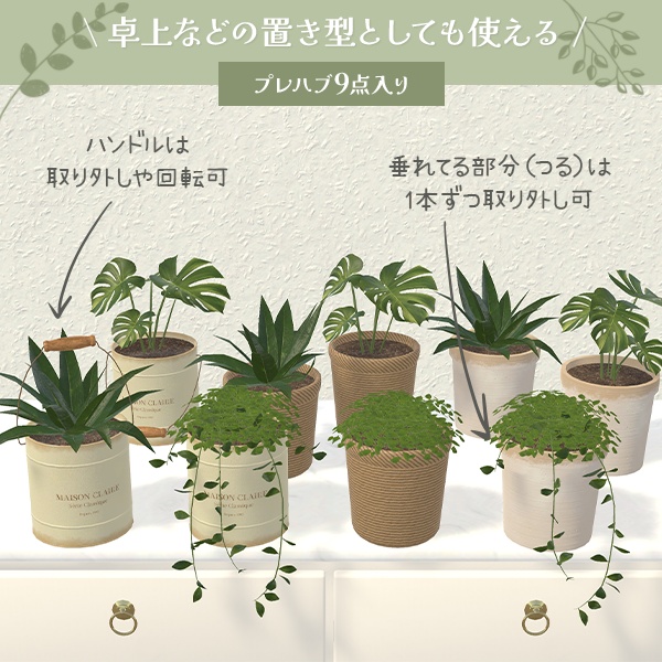 【限定セール中】壁掛け観葉植物|置き型でも使えるインテリアグリーン