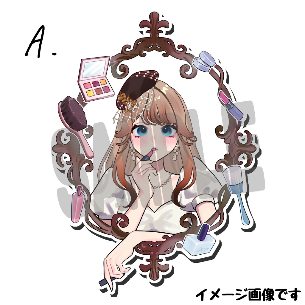 5cm四方ステッカー 各2種