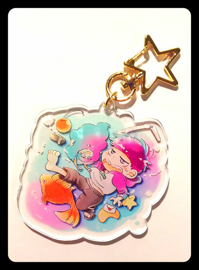 【一カラゲル】無重力ドリンクアクキー