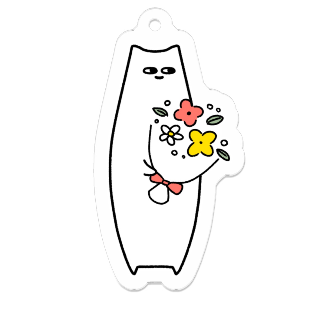 はんぺんねこアクリルキーホルダー