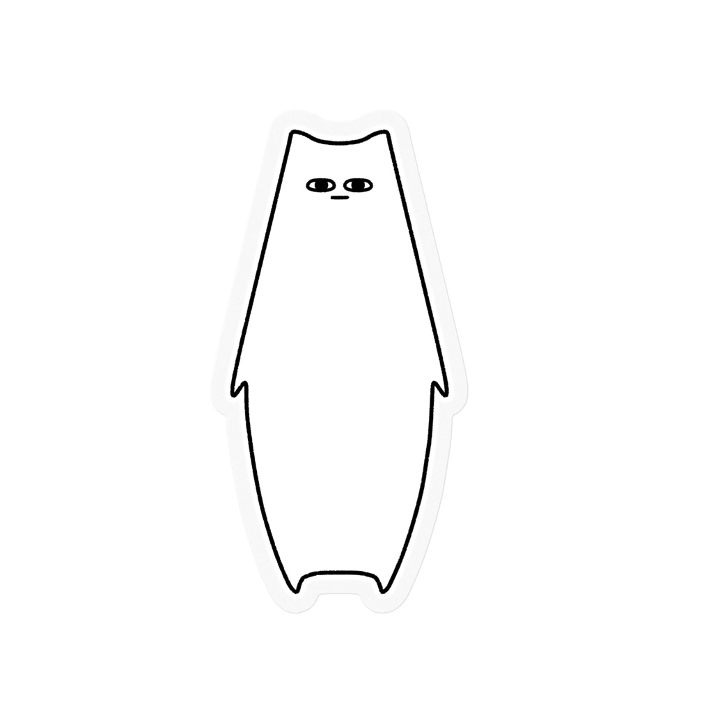 はんぺんねこステッカー