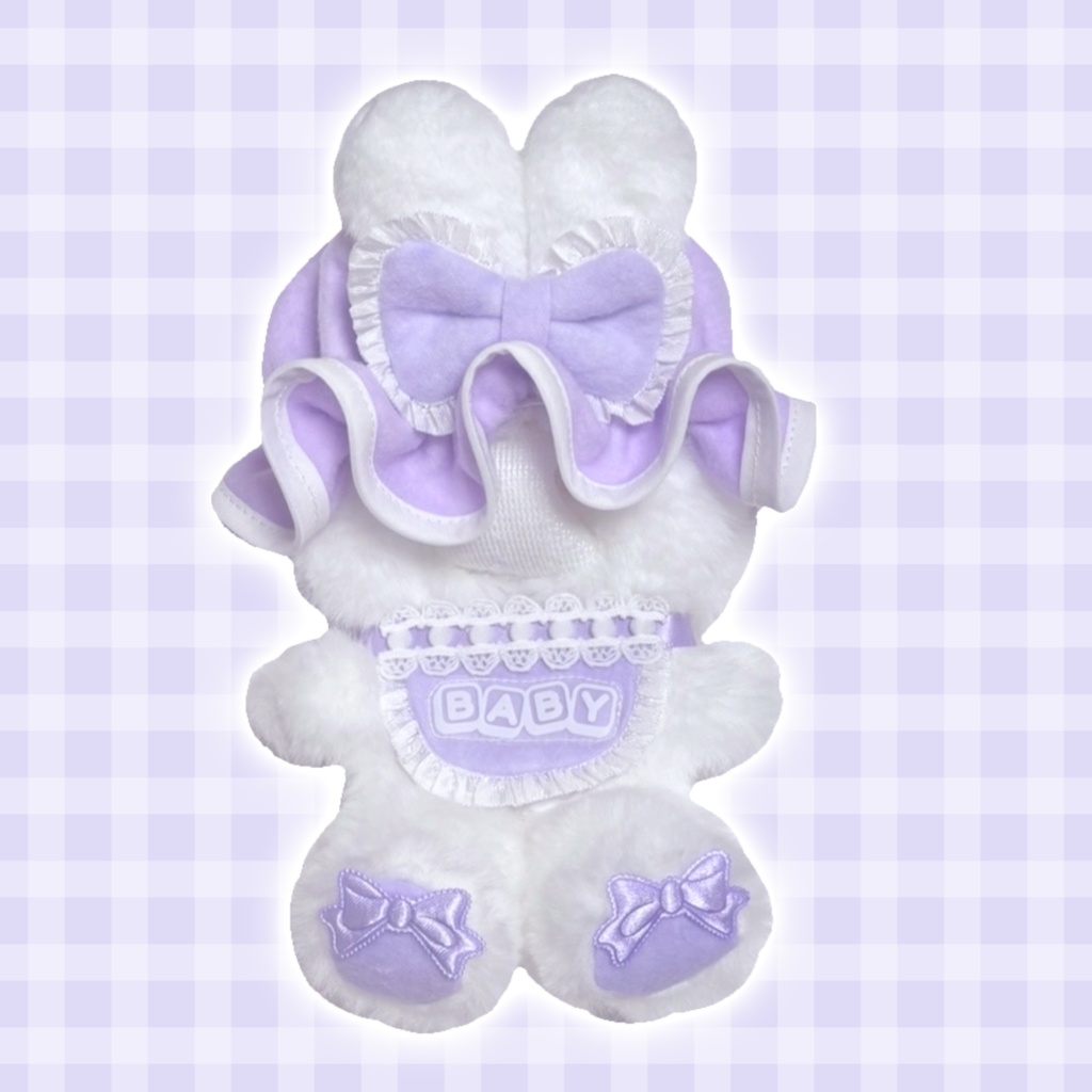【purple】BABY nightcap Rabbit