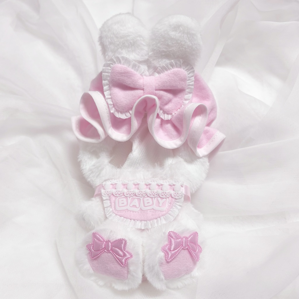 【pink】BABY nightcap Rabbit