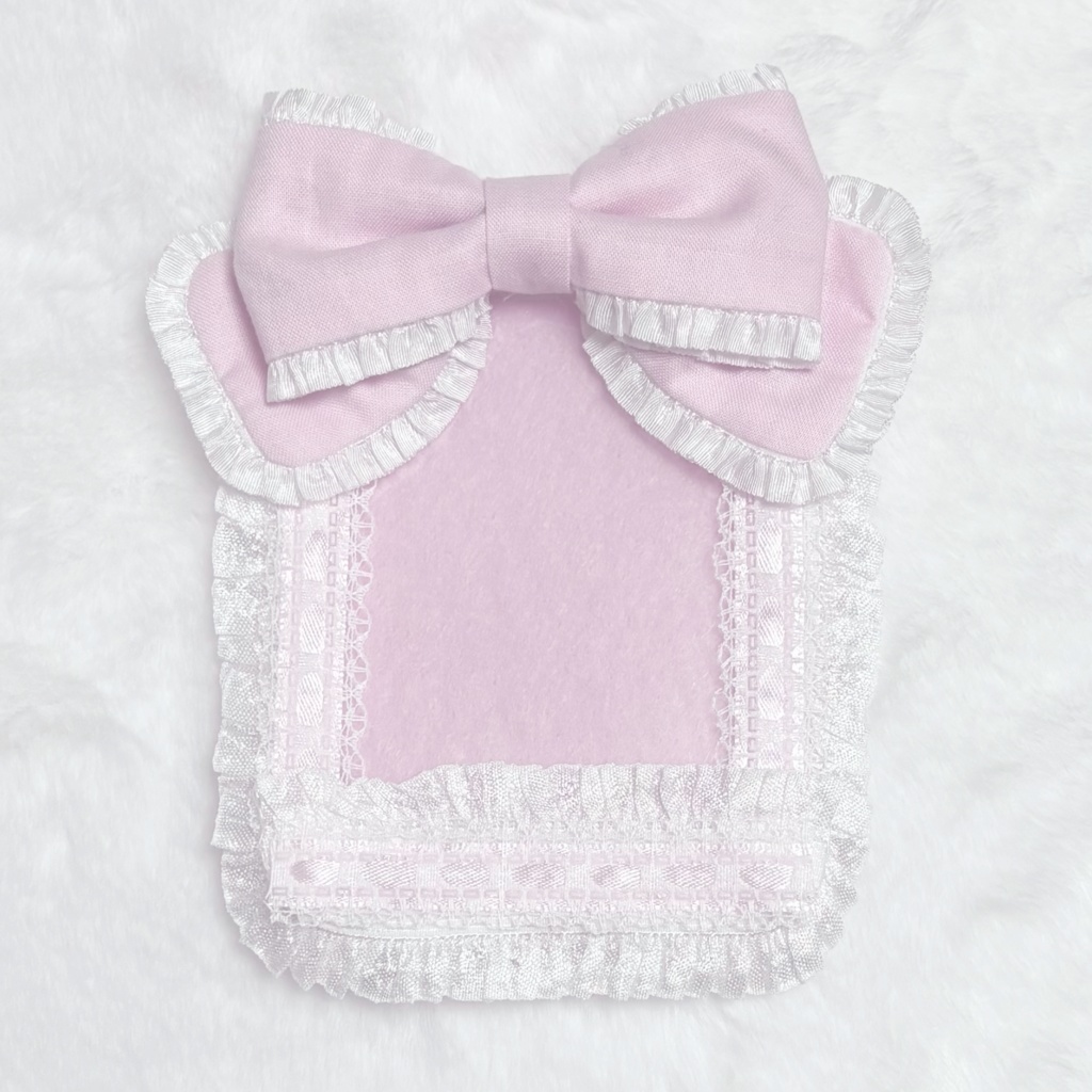 【pink】frill ribbon case B8
