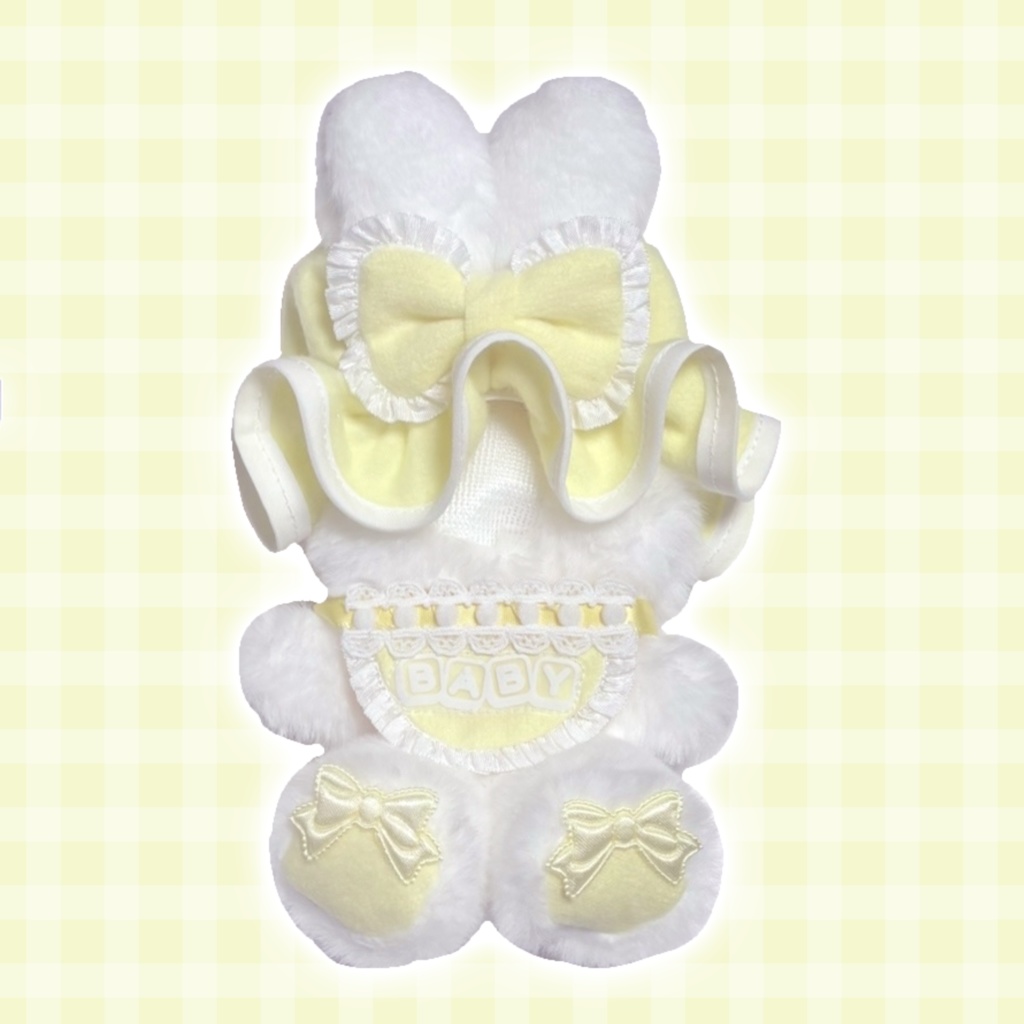 【yellow】BABY nightcap Rabbit