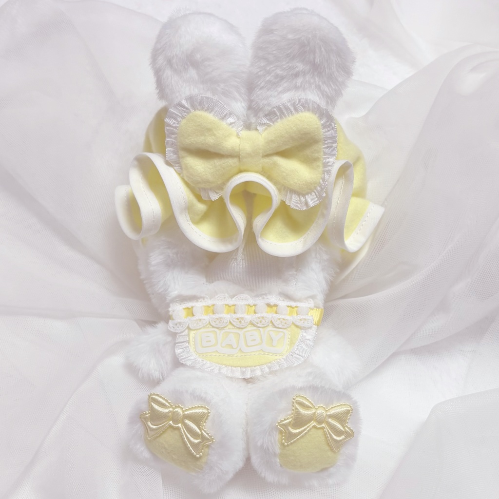 【yellow】BABY nightcap Rabbit