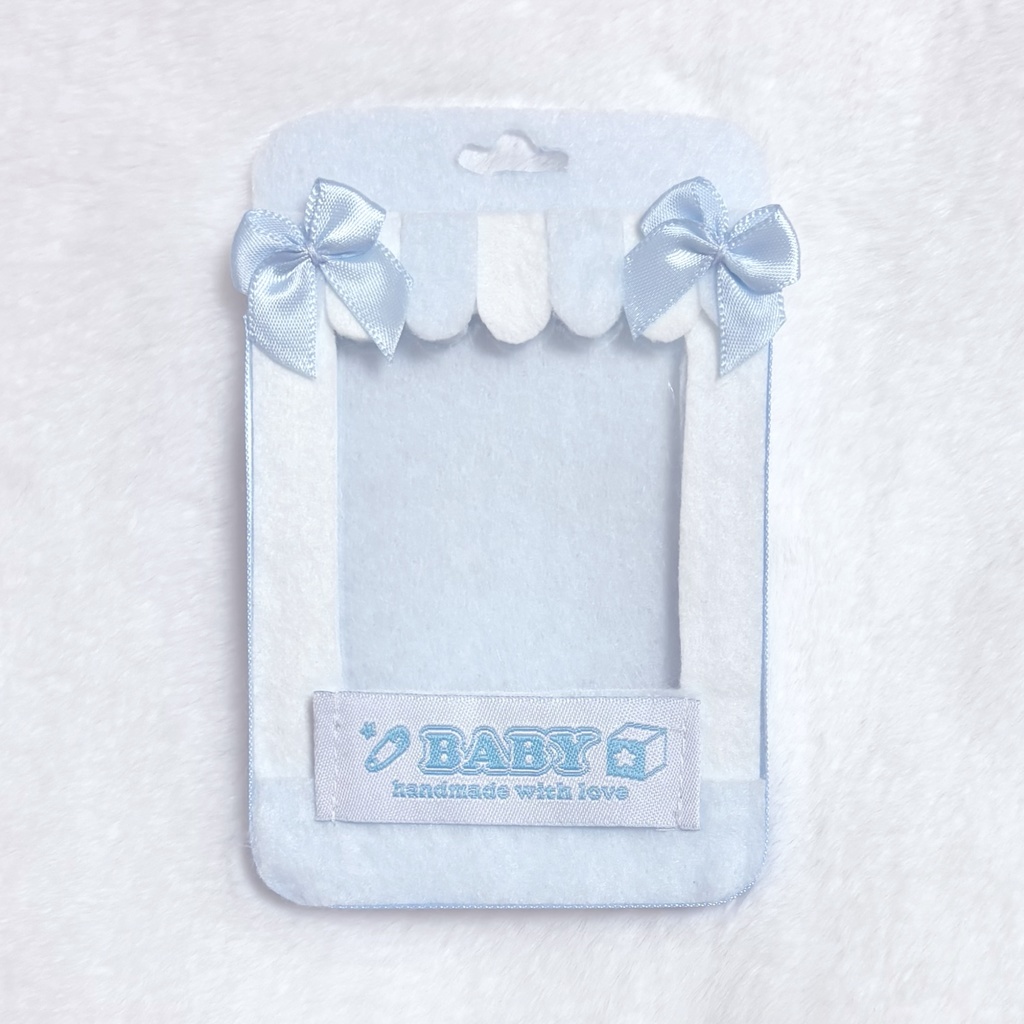 【水色×白】ドールボックス風硬質ケースB8