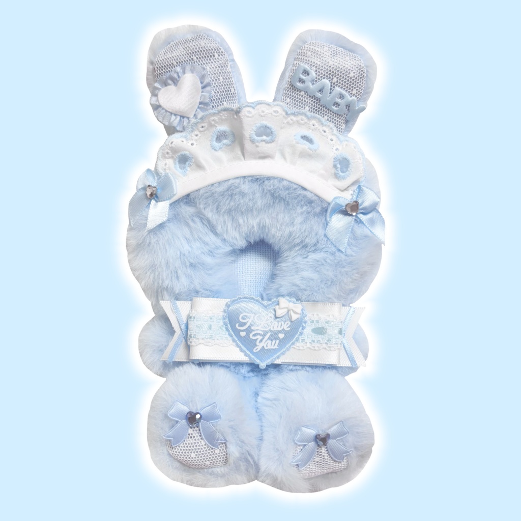 【にじぱぺっとサイズ】BABY heart waitress rabbit LightBlue