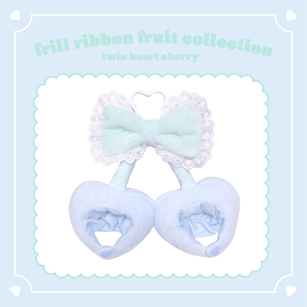 【light blue】twin heart cherry🍒10~12cm size 