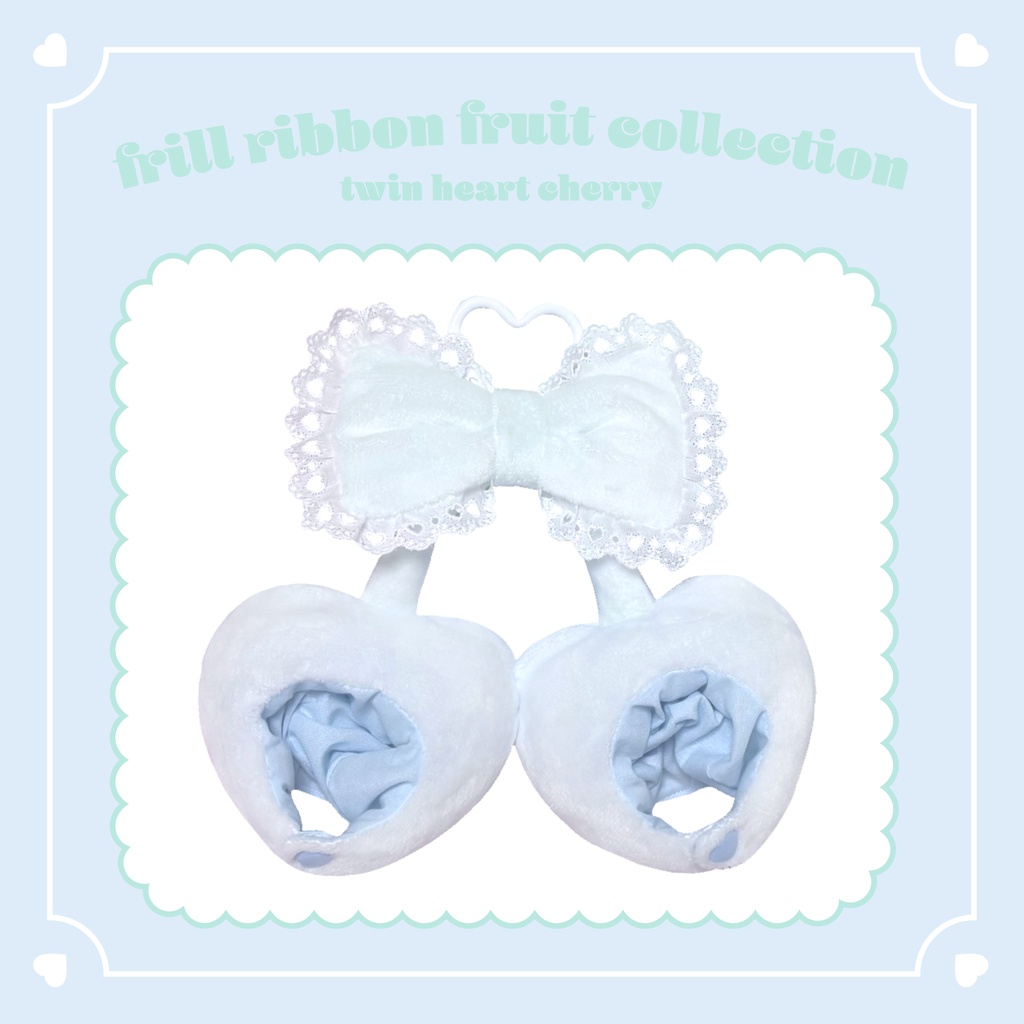 【light blue】twin heart cherry🍒10~12cm size 