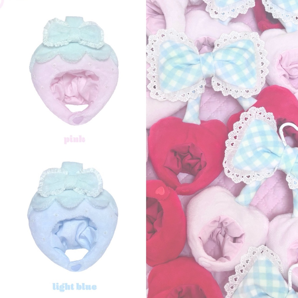 【メッセージ必須】twin heart cherry gingham