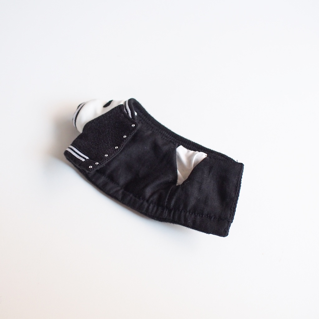 レザーコンビスタジアムジャンパー