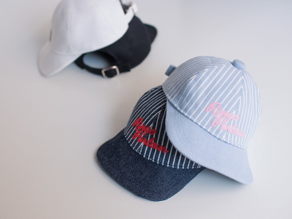 デニムストライプキャップ