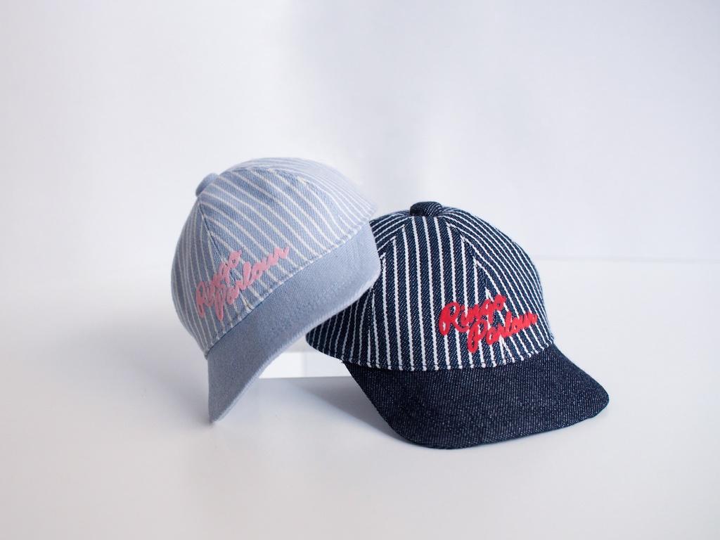 デニムストライプキャップ