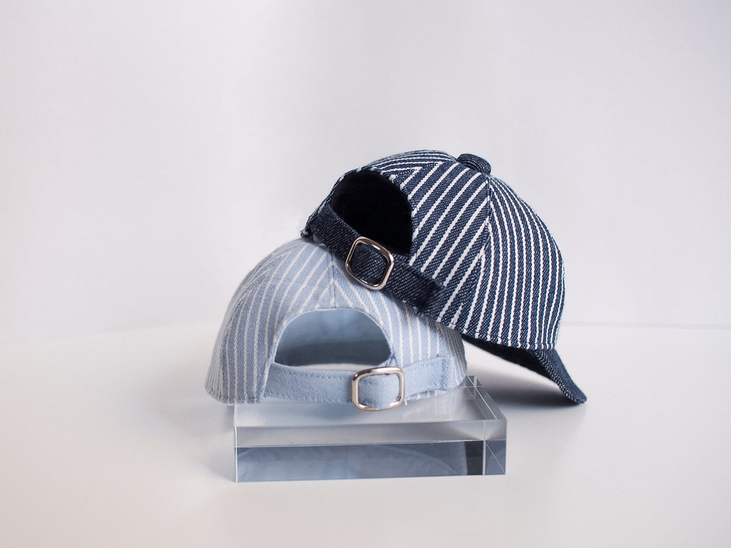 デニムストライプキャップ
