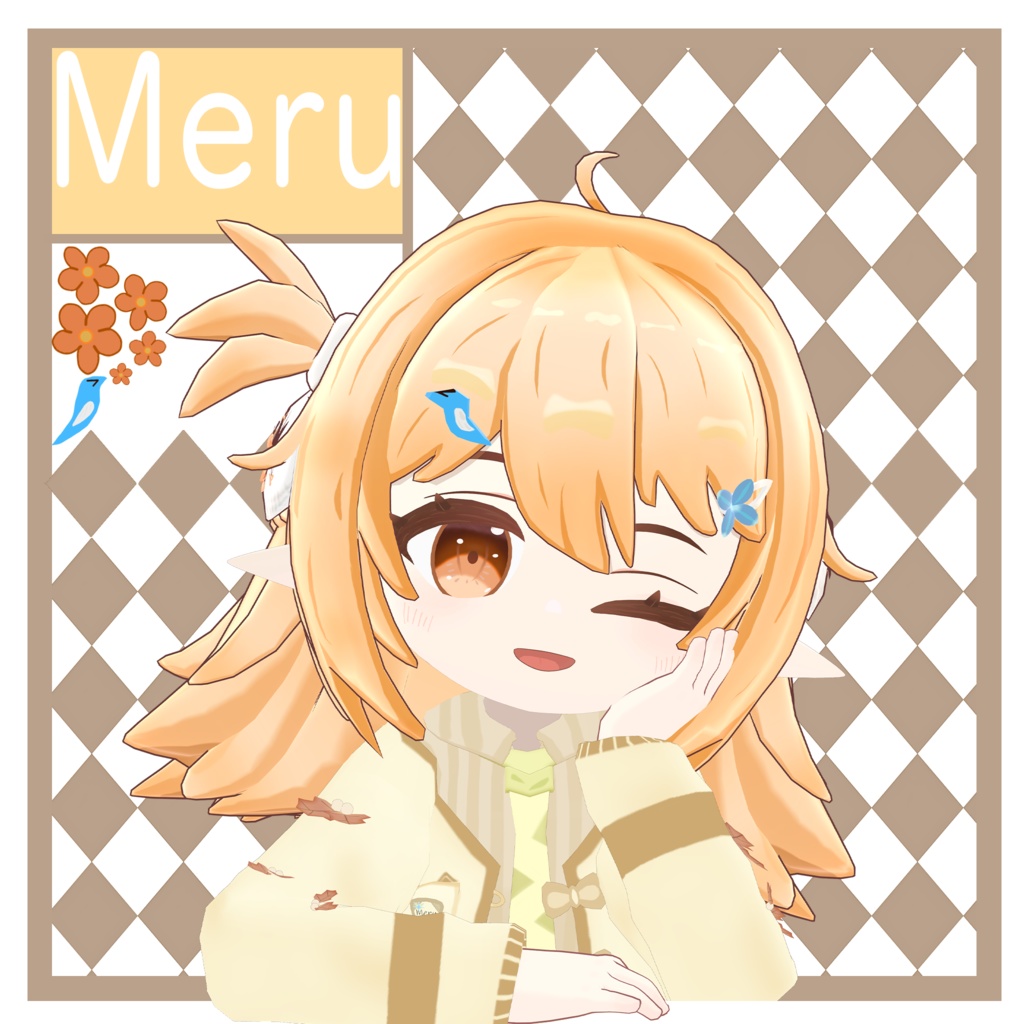 オリジナル3Dモデル「Meru」