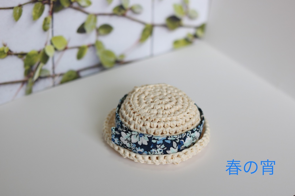 ギリギリ春だよ🌸麦わら帽子