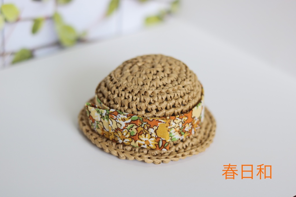 ギリギリ春だよ🌸麦わら帽子