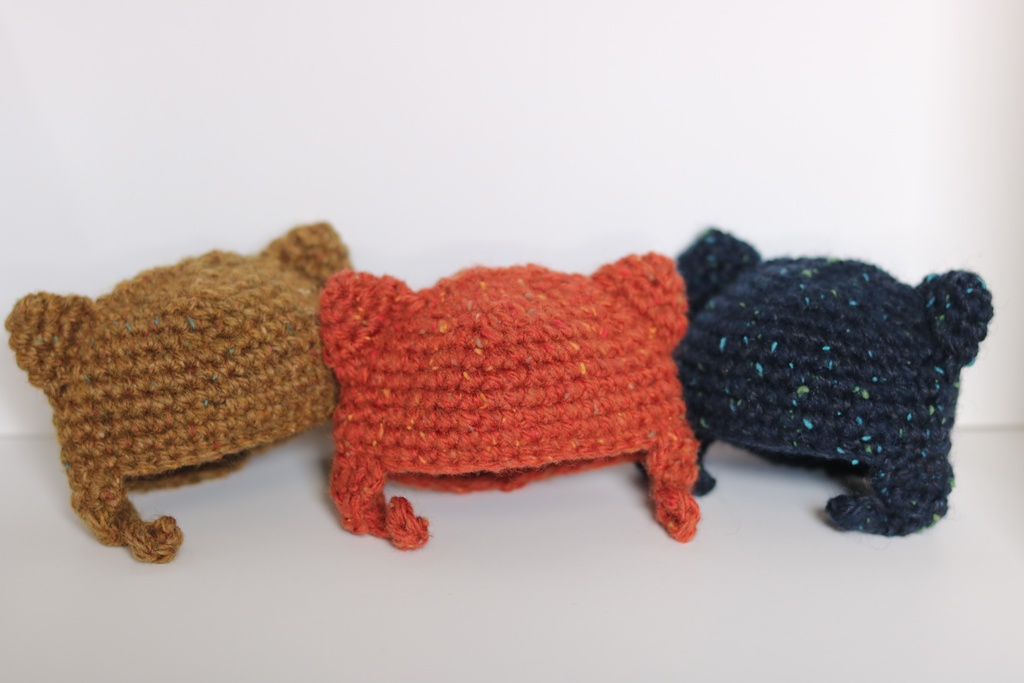 にゃんこな耳つきニット帽