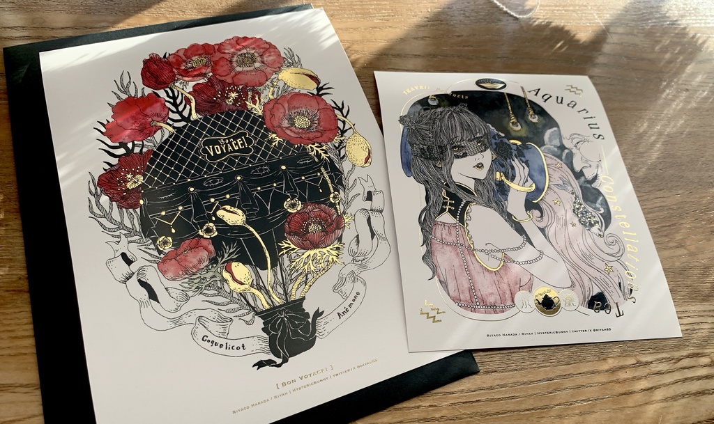 箔押し|グリーティングカードセット