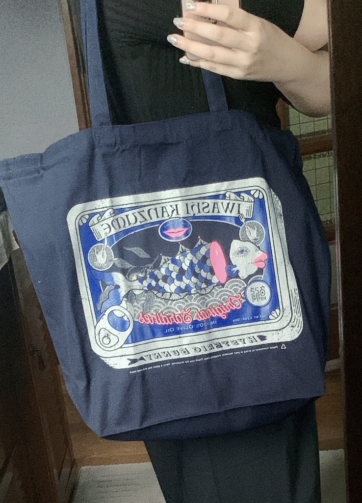 オイルサーディン缶|大型トートバック