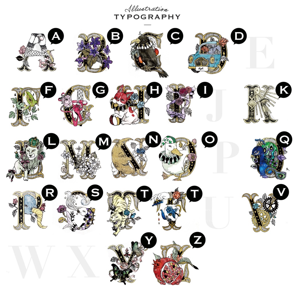 【受注生産】イニシャル|アクリルキーチャーム