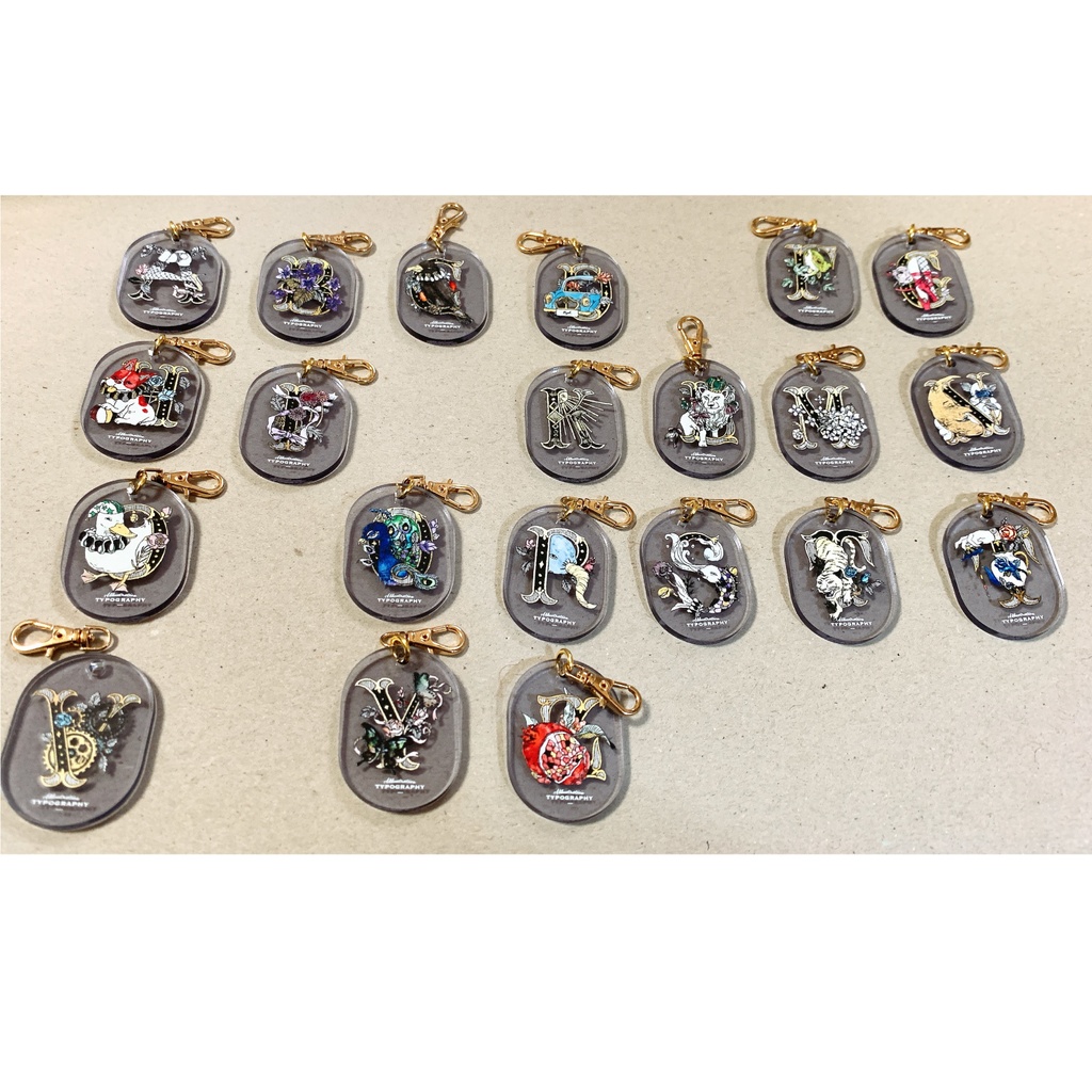 【受注生産】イニシャル|アクリルキーチャーム