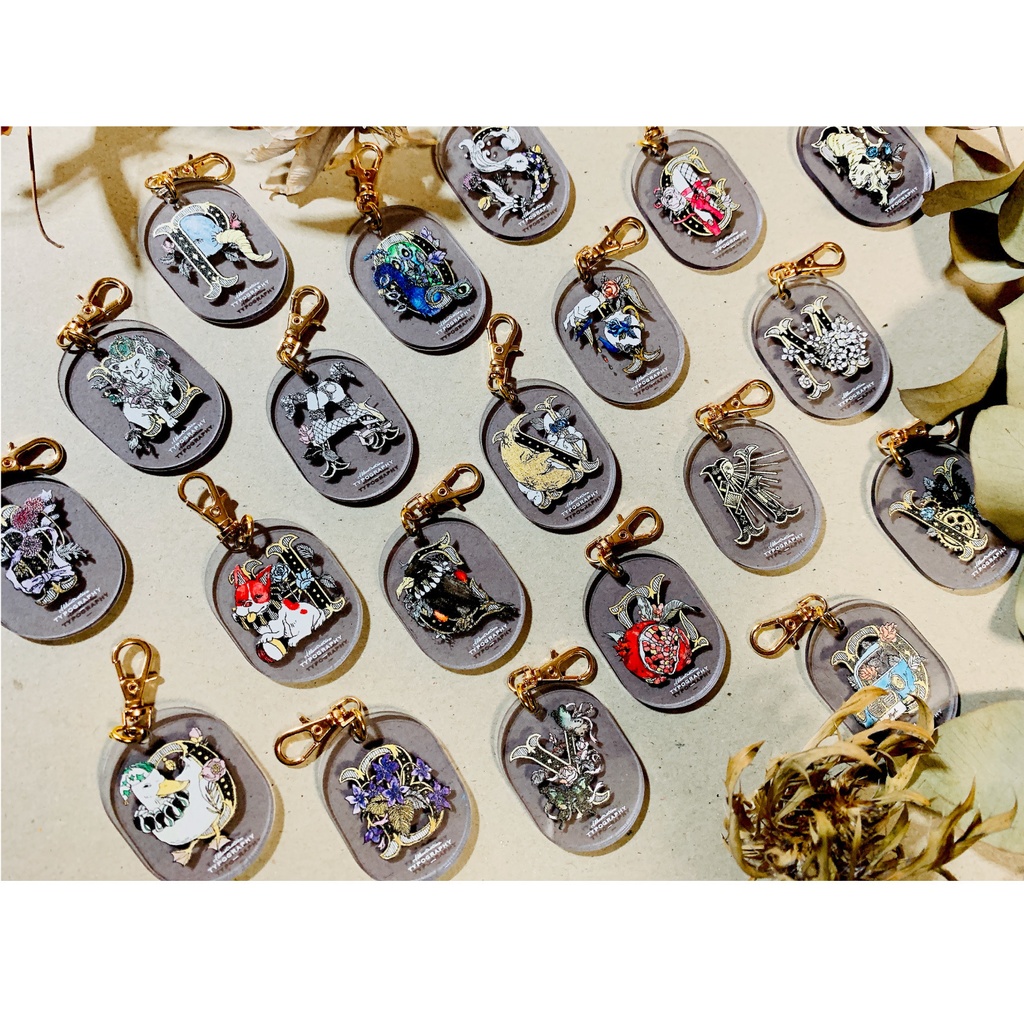 【受注生産】イニシャル|アクリルキーチャーム