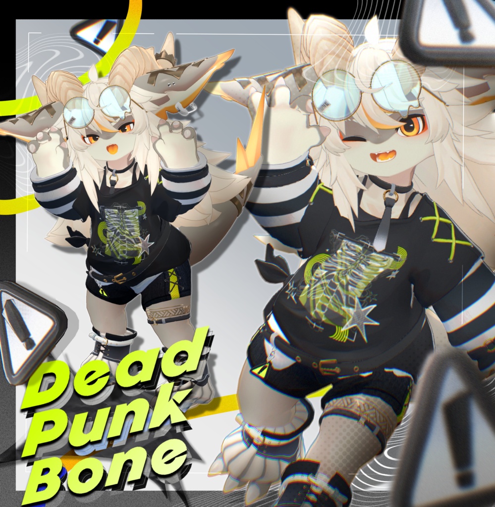 🎉発売記念SALE🎁【7アバター対応】☠️ Dead Punk Bone🦴🐾