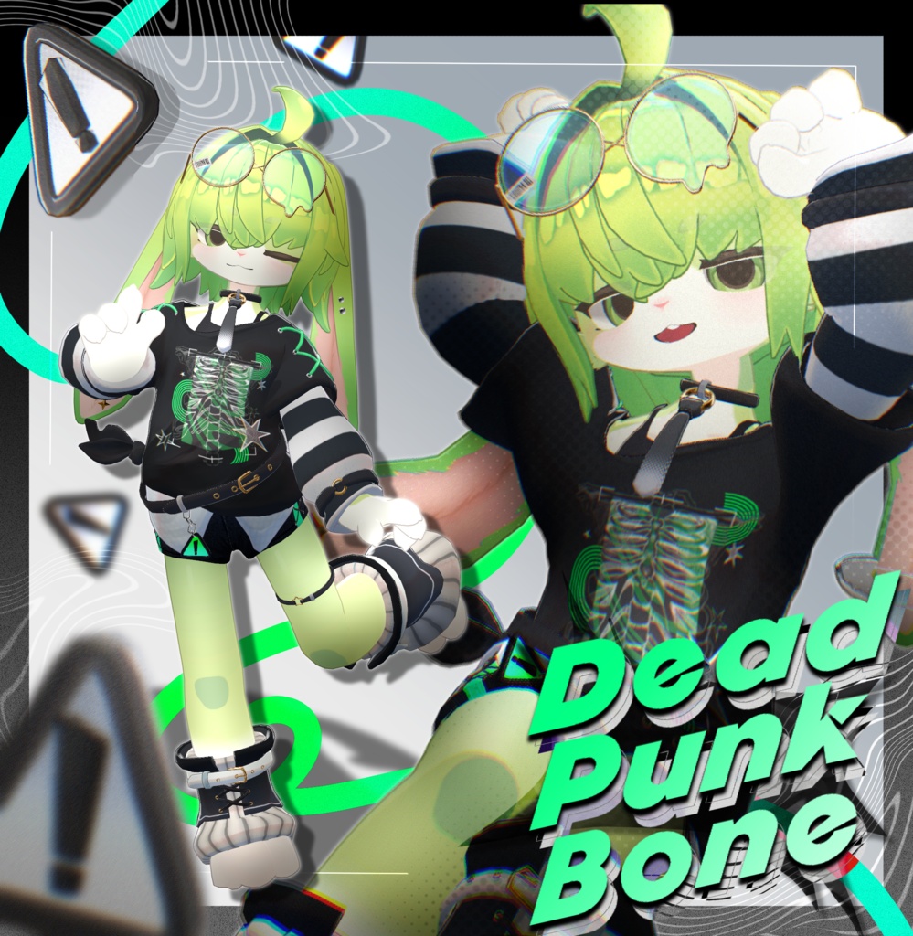 🎉発売記念SALE🎁【7アバター対応】☠️ Dead Punk Bone🦴🐾